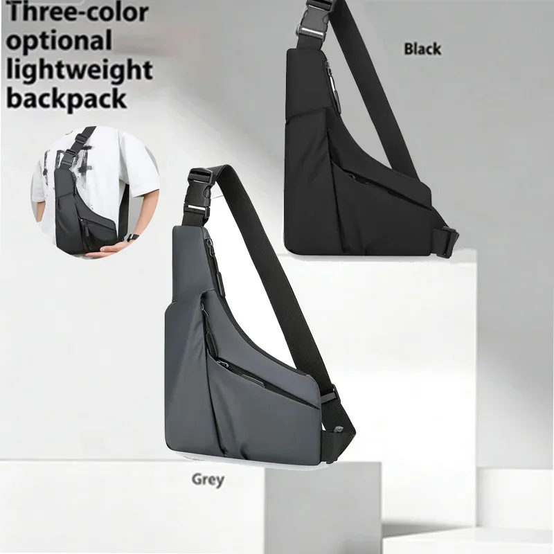 Crossbody Bag Men - メンズバッグ 大容量 三角形 チェストバッグ マルチカラー カジュアル