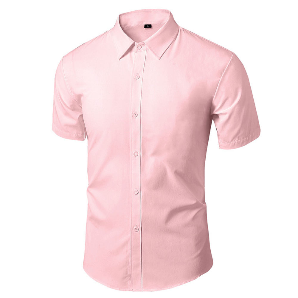 Dress Shirt Non-Iron - メンズ スリムフィット ドレスシャツ 長袖 カジュアル ビジネス
