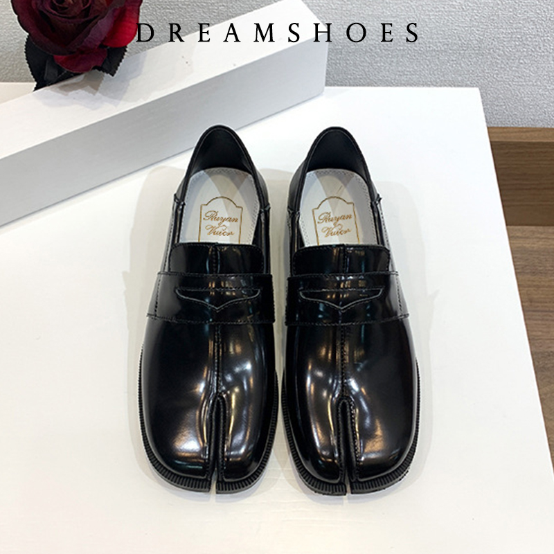 Suede Loafers Men - 足袋靴 スリッポン ローファー メンズ レディース スプリットトゥ