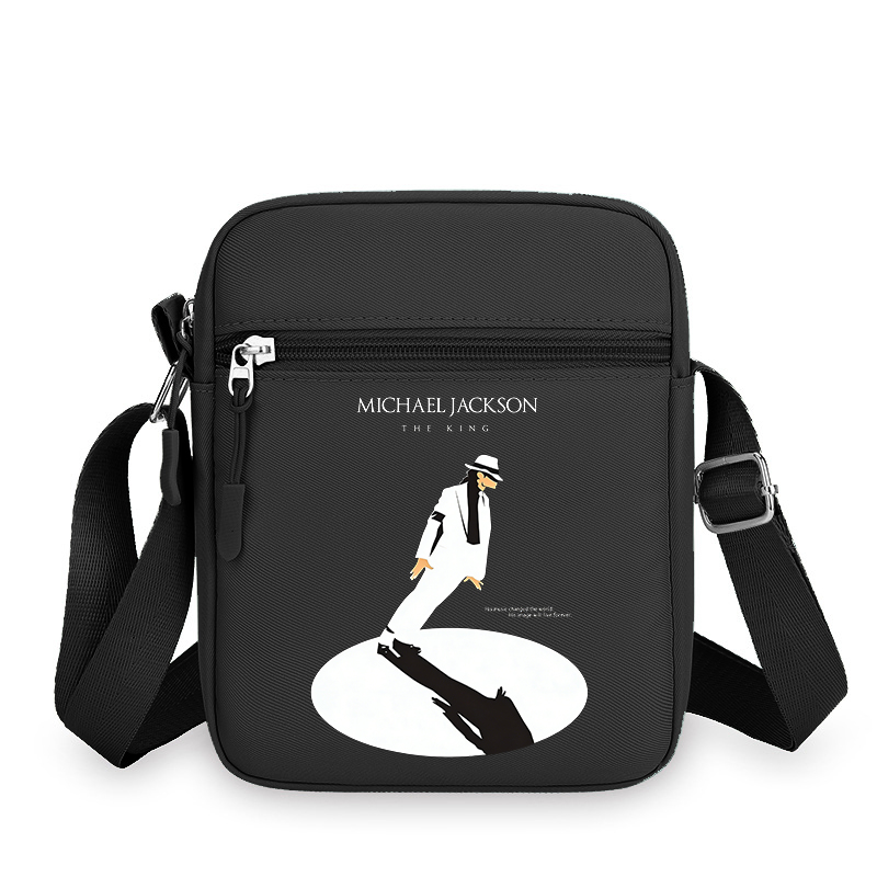 Crossbody Bag Men - 男性女性アニメ電話収納ポーチ MJ カジュアルアクセサリーハンドバッグマイケル・ジャクソンファッションクリエイティブクロスボディバッグ誕生日プレゼント