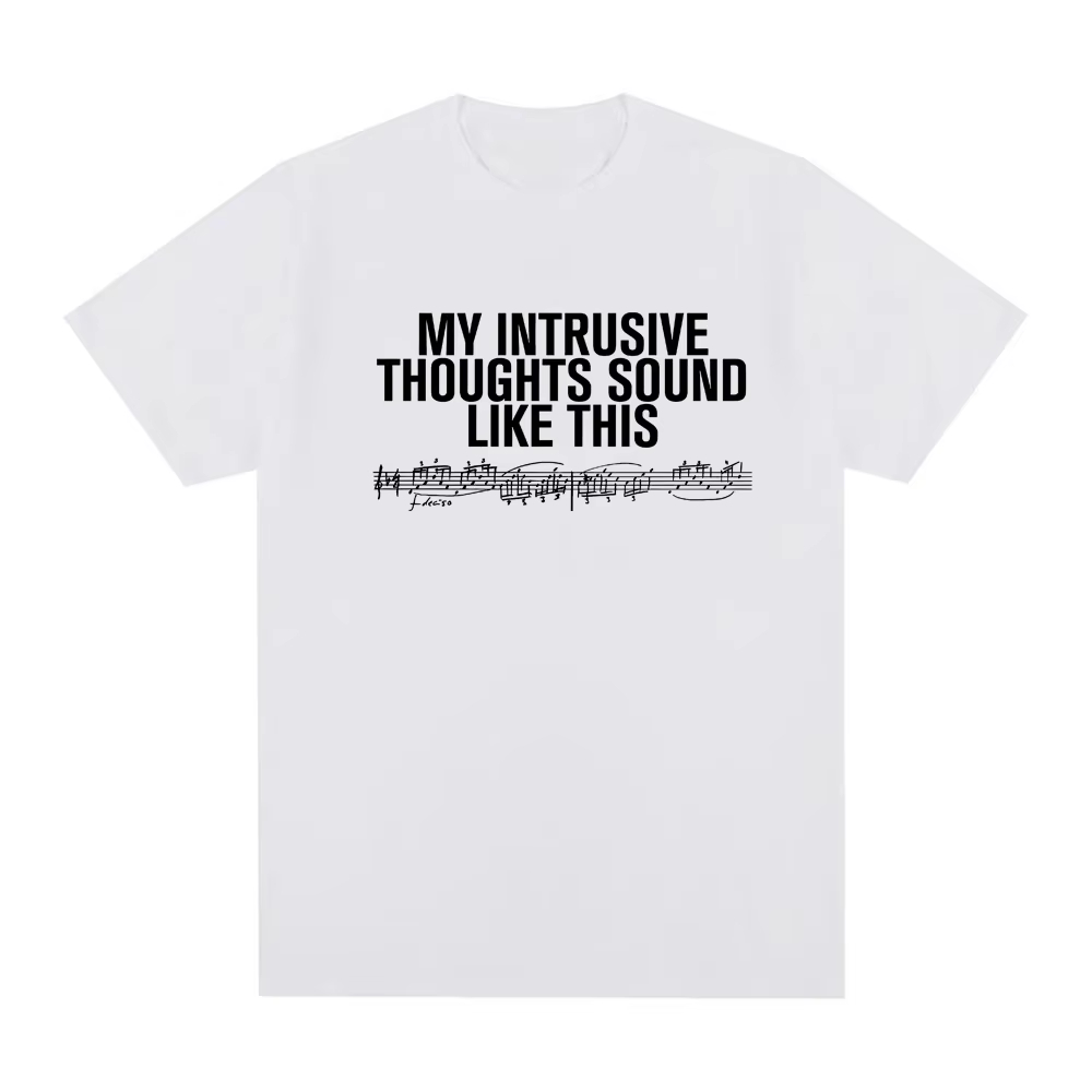 Men'S Fashion Website - 2026年新作「INTRUSIVE THOUGHTS BABY TEE」。2026年新スタイル。ロザリアの公式ウェブサイトと同じデザイン。高品質なTシャツ。