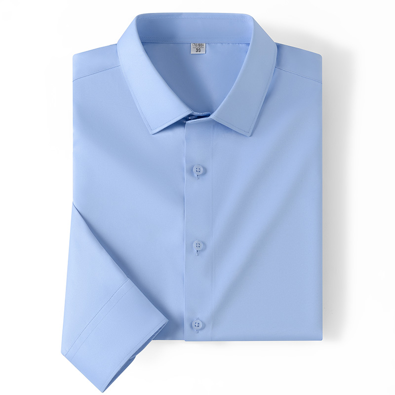 Dress Shirt Non-Iron - メンズビジネスシャツ 長袖 春秋 ノーアイロン シワになりにくい ドレスシャツ
