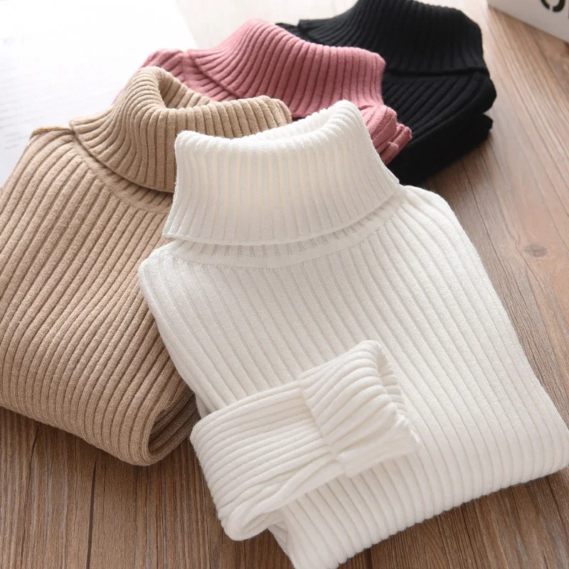 Turtleneck Sweater Men - 新しいセーター子供セーター秋女の子タートルネックセーター 1-9Yrs 赤ちゃん男の子プルオーバー冬ニットボトミング男の子セーター