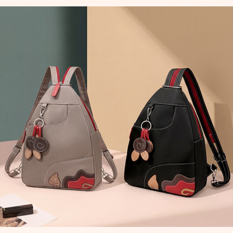 Crossbody Bag Men - 女性用バックパック アウトドア カジュアル 防水 ソリッドナイロン ショルダーバッグ