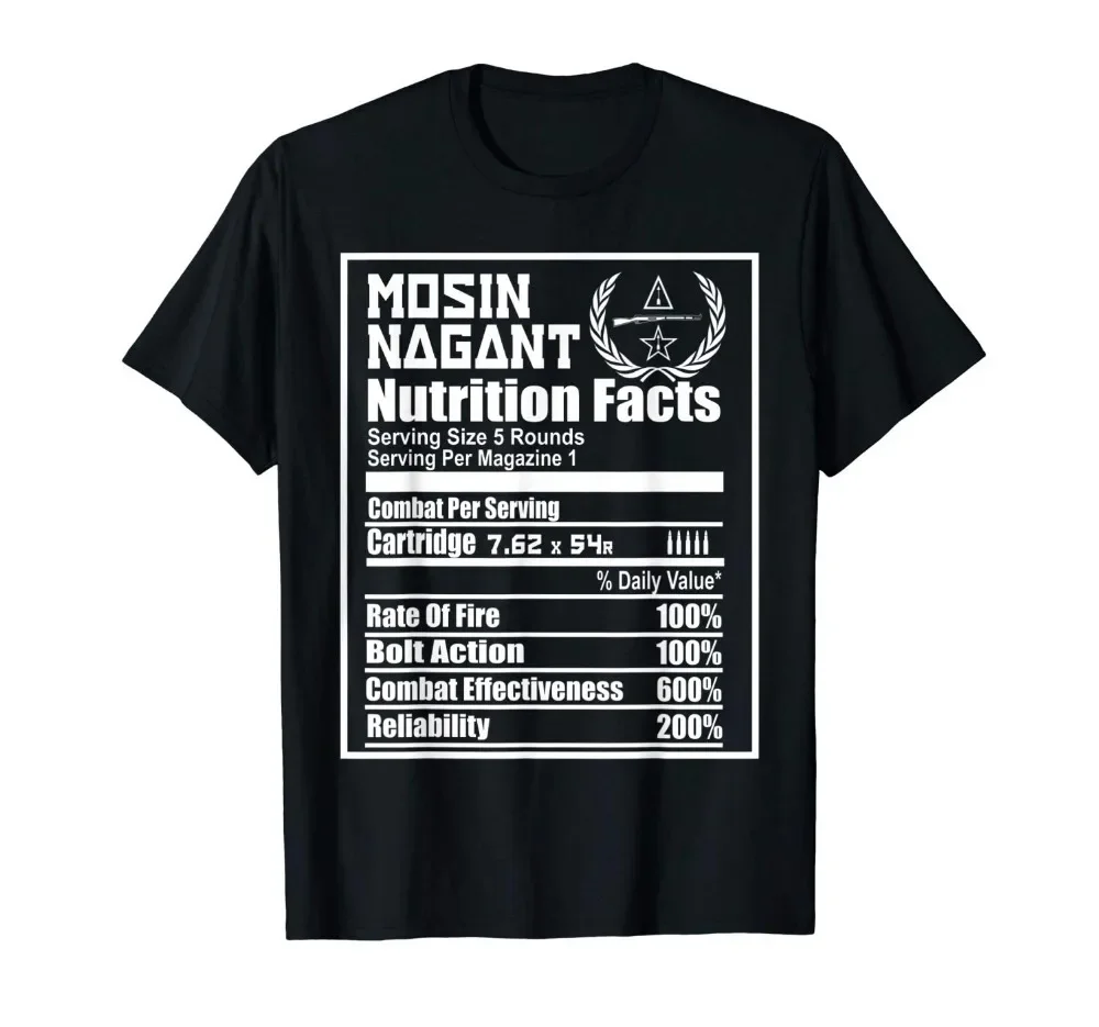 モシン・ナガンの栄養成分表 夏のファッション半袖Tシャツ ブ - Men'S Fashion Website のレビューと価格