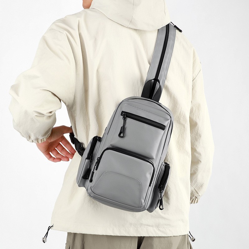 新しいメンズチェストバッグカジュアルファッション多用途ショル - Crossbody Bag Men のレビューと価格