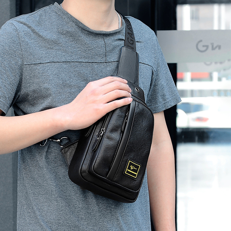 メンズファッション財布PUレザーバックパック小型USB充電チ - Mens Fashion Blog のレビューと価格