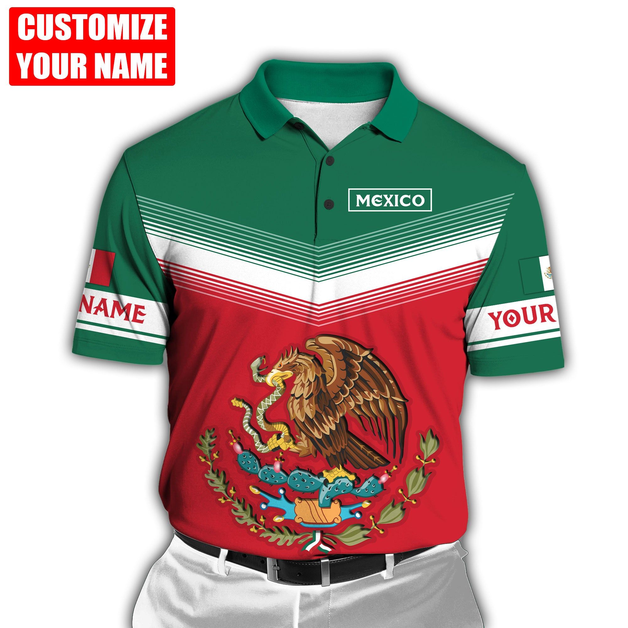 カスタマイズされたメキシコシンボルグラフィックポロシャツ夏カ - Mens Fashion Mexico のレビューと価格