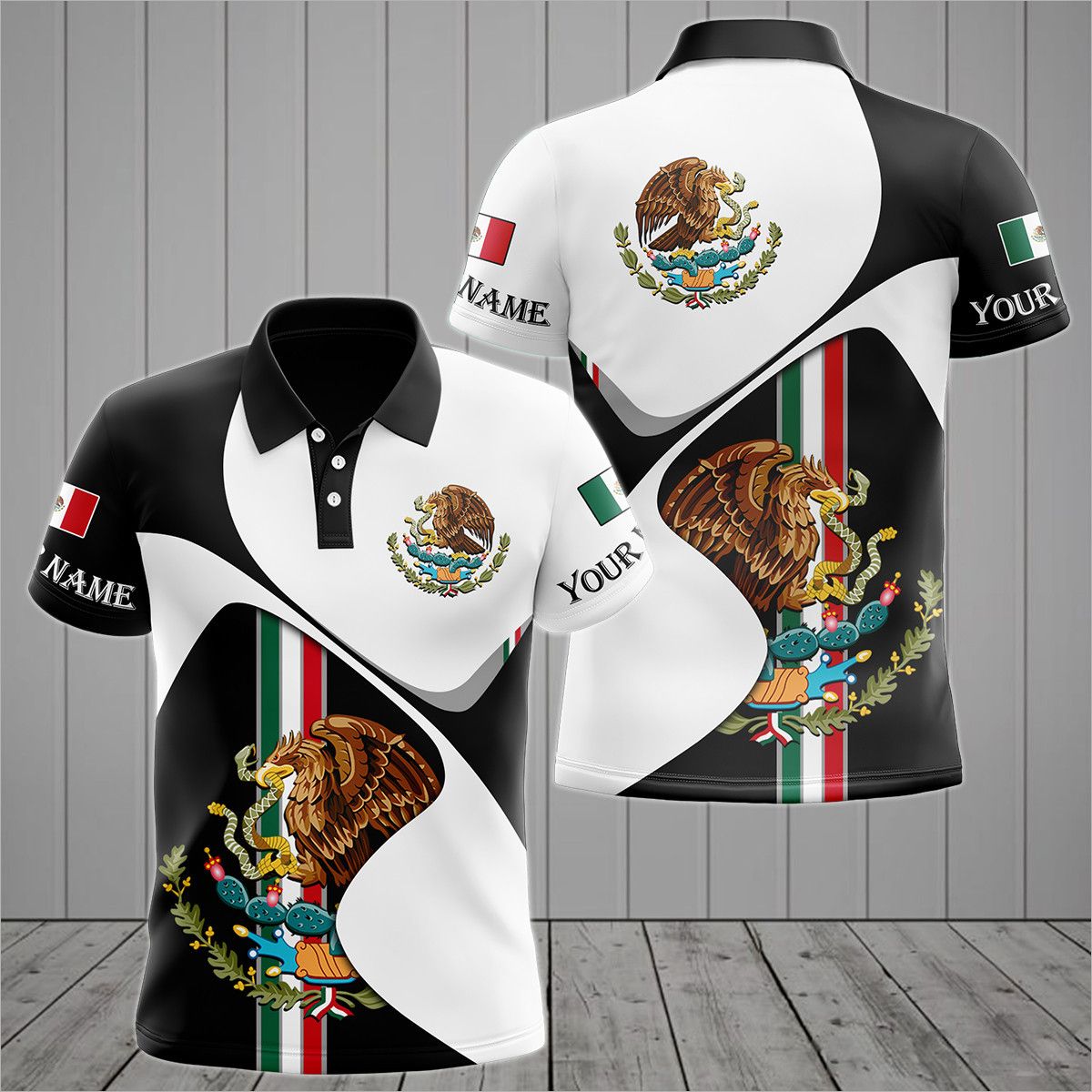 カスタマイズされたメキシコシンボルグラフィックポロシャツ夏カ - Mens Fashion Mexico のレビューと価格
