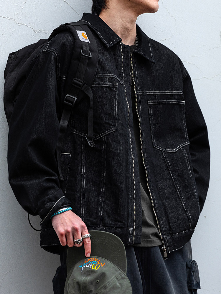 アメリカンヴィンテージデニムジャケット男性リヨセルブレンドウ - Denim Jacket Vintage のレビューと価格