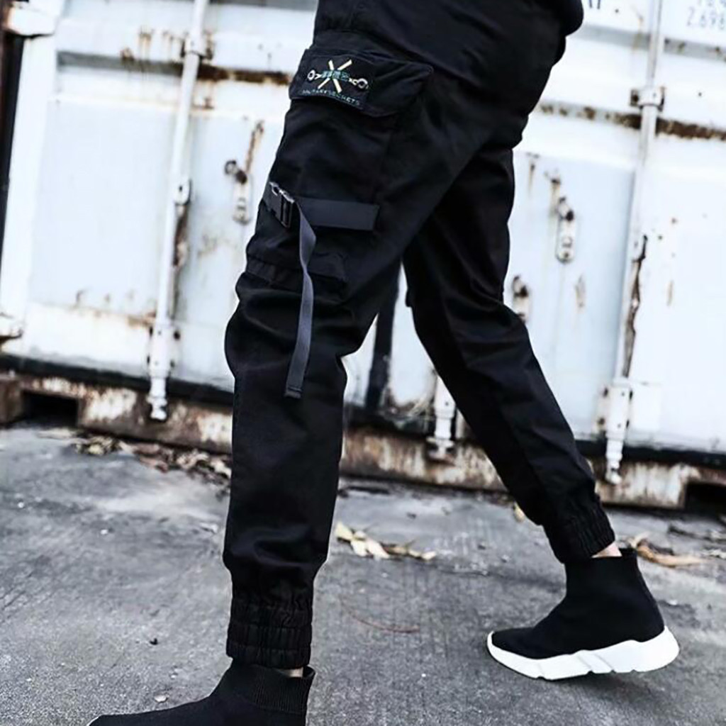 ルーズフィットカーゴパンツ メンズ ストリートウェア トレン - Cargo Jogger Pants のレビューと価格