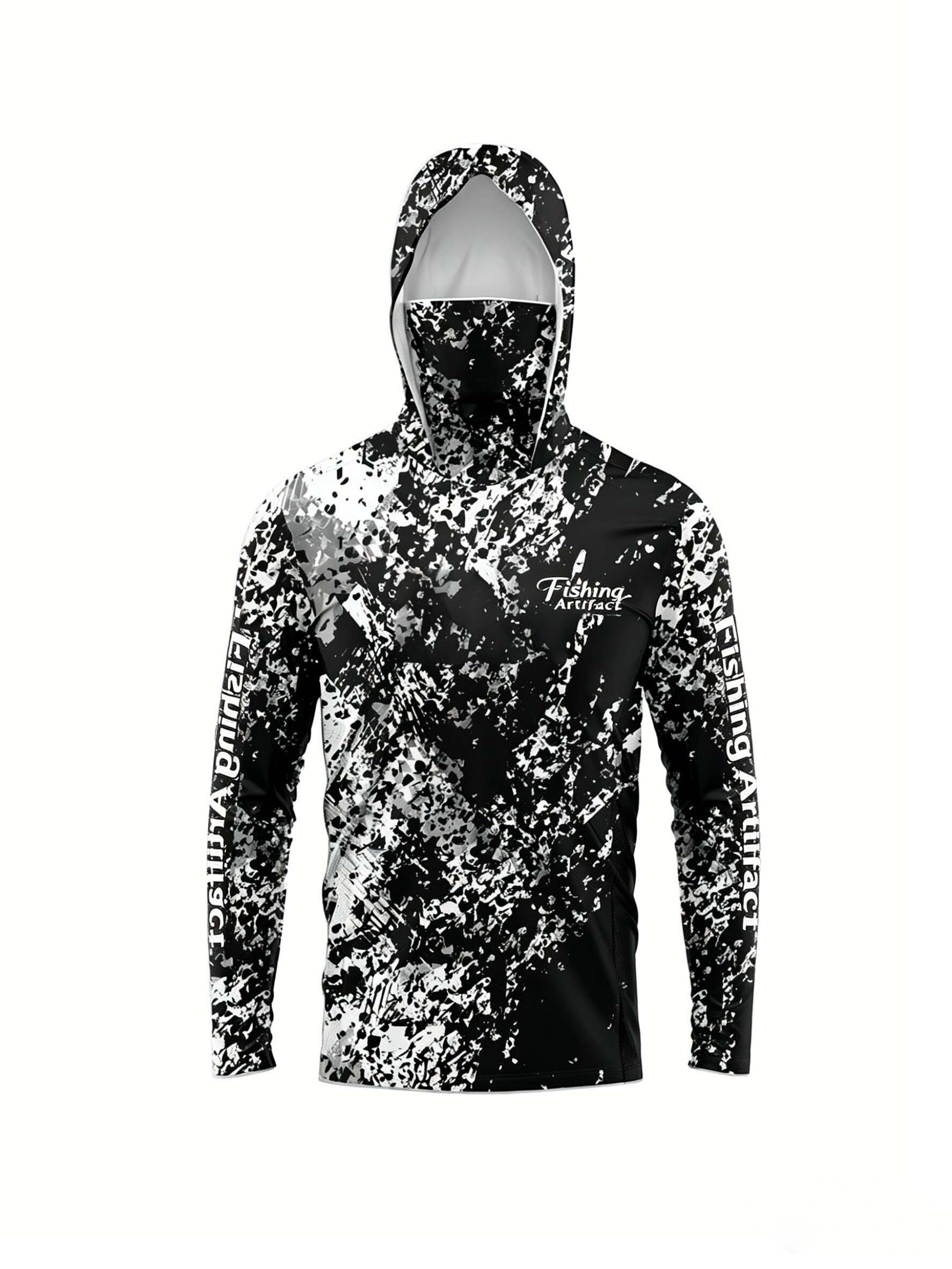 メンズ 夏用 3Dプリント フィッシングフーディー フェイス - Men'S Fashion For Summer のレビューと価格