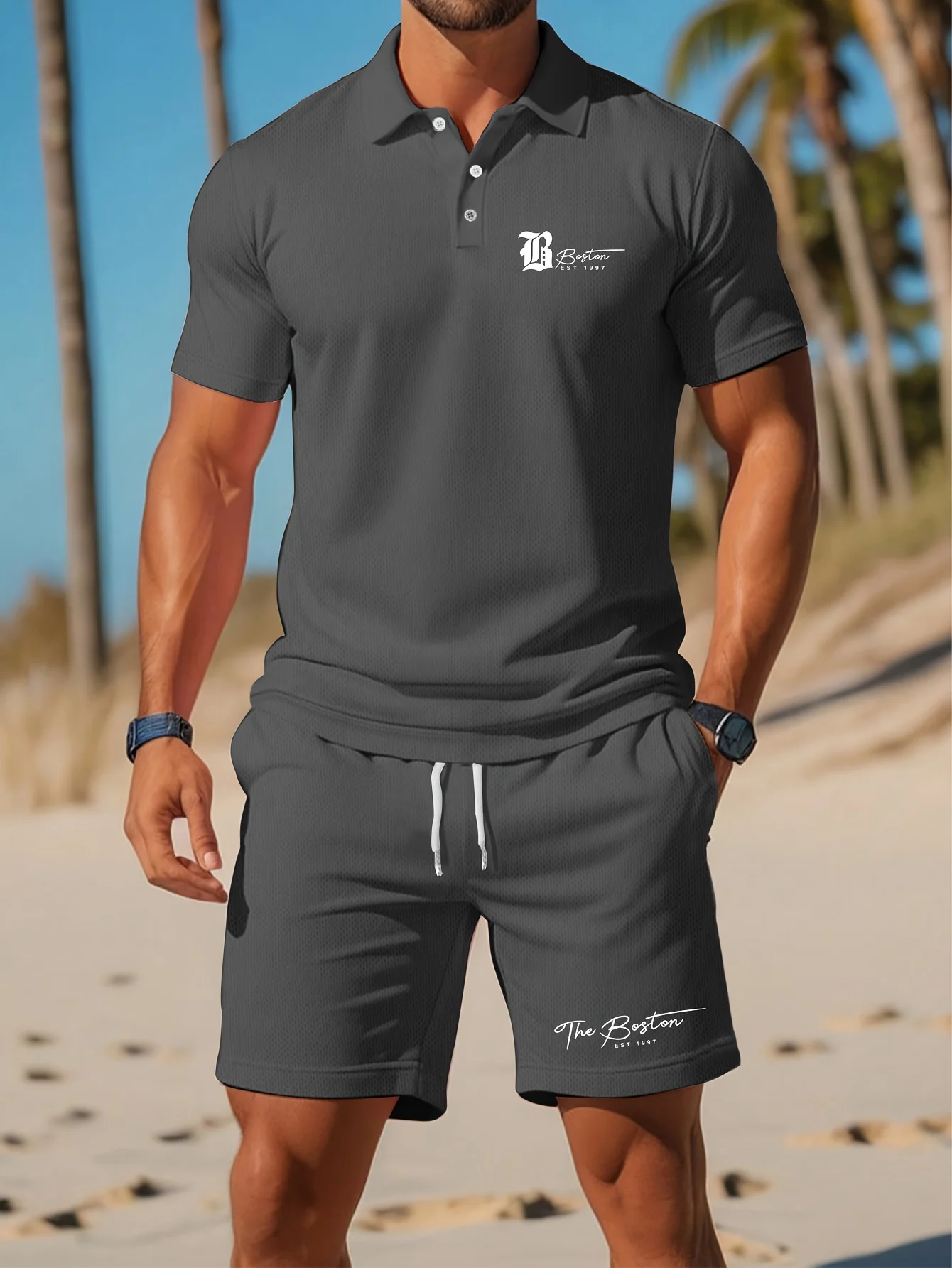 夏の新作メンズポロシャツセット カジュアルスポーティー クー - Mens Fashion Ideas のレビューと価格