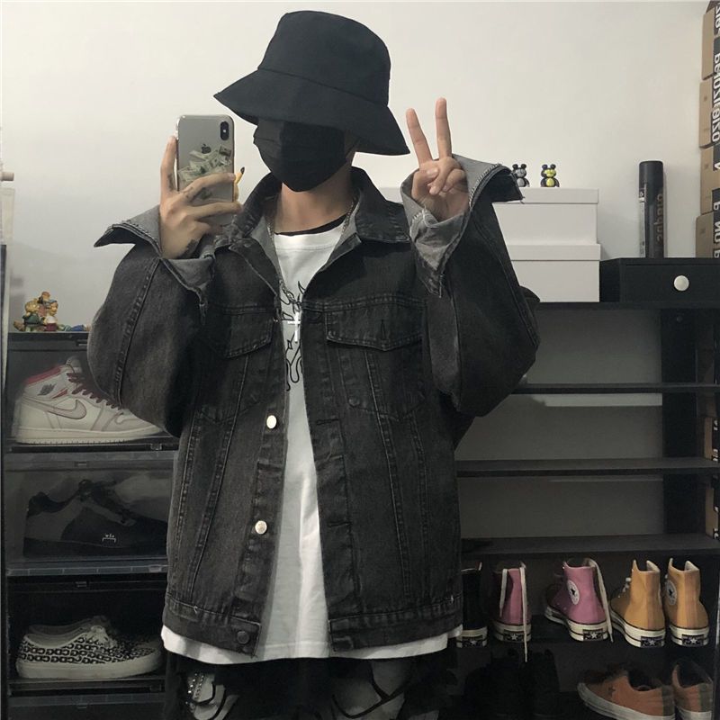 メンズ ヴィンテージ トレンド デニムジャケット 春 ホンコ - Denim Jacket Vintage のレビューと価格