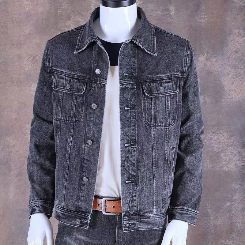 メンズ ヴィンテージ スリムフィット デニムジャケット 春秋 - Denim Jacket Vintage のレビューと価格