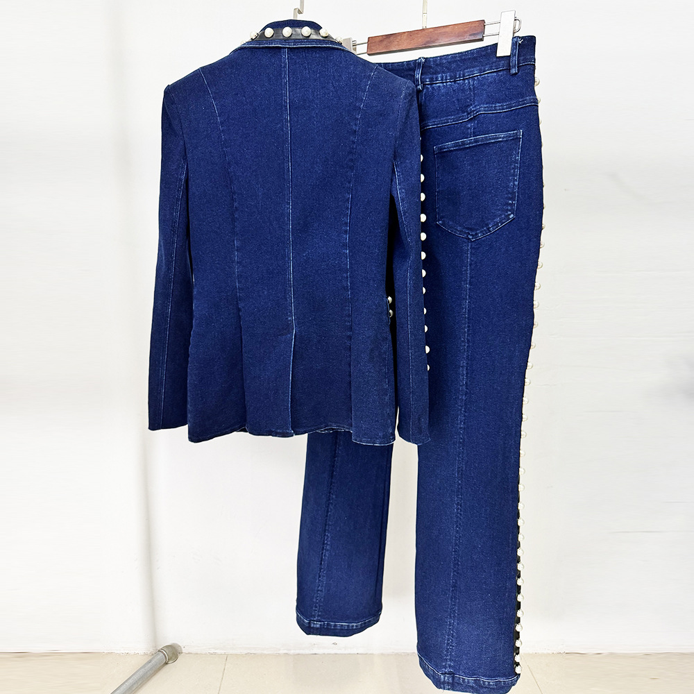 高品質 最新2026年ランウェイデザイナースーツセット レデ - Denim Jacket Vintage のレビューと価格