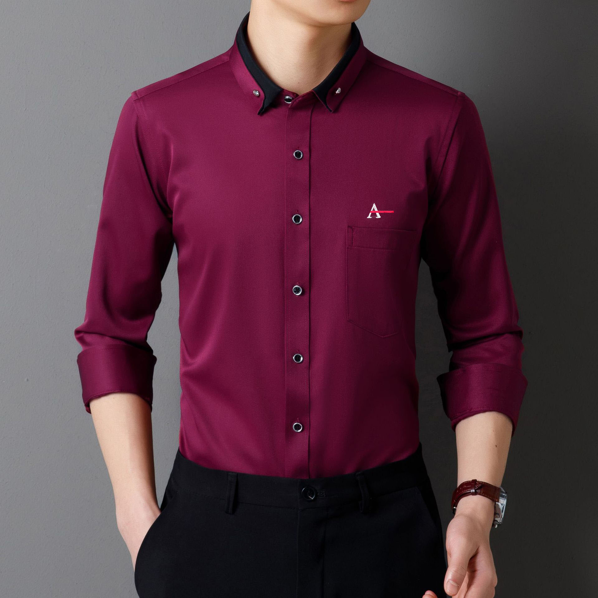 2026年メンズカミサ、伸縮性のあるノンアイロン長袖ビジネス - Dress Shirt Non-Iron のレビューと価格