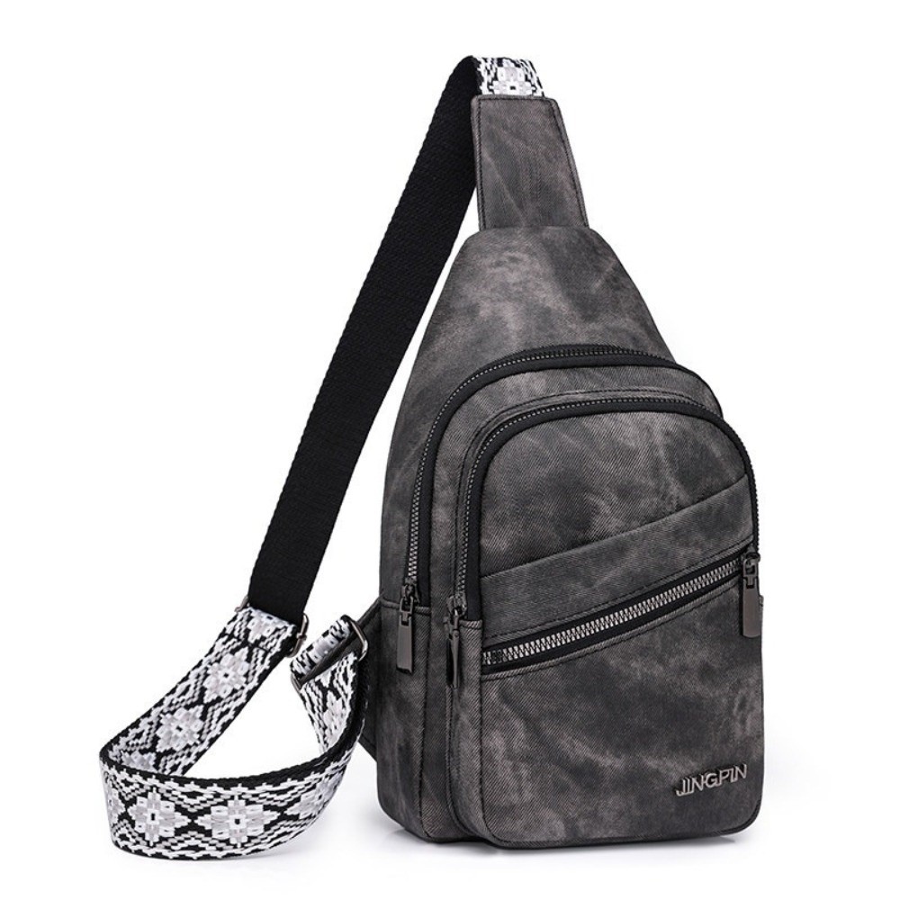 ファッショナブルなPUレザーチェストバッグ 多機能ソフトクロ - Crossbody Bag Men のレビューと価格