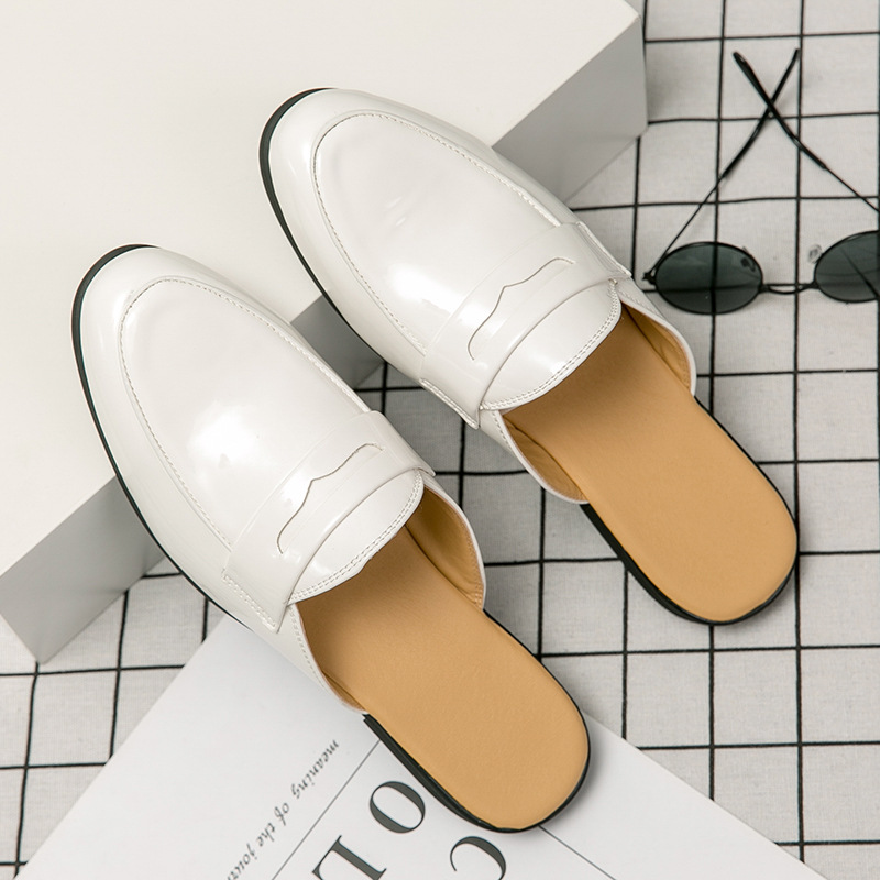 イタリアンデザイン メンズスリッパ パテントレザー ローファ - Men'S Fashion Loafers Shoes のレビューと価格