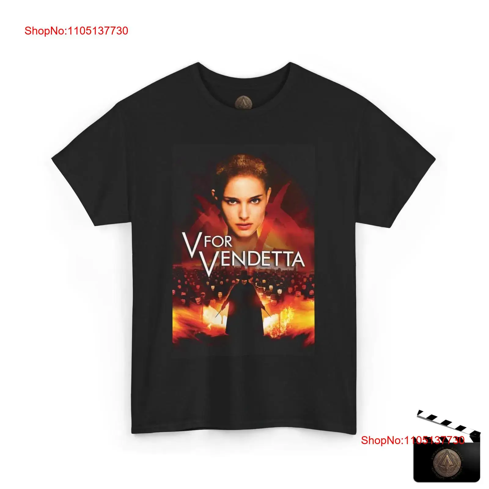 V フォー ヴェンデッタ 映画ポスター T シャツ ヴィンテ - Men'S Fashion V Neck T Shirts のレビューと価格