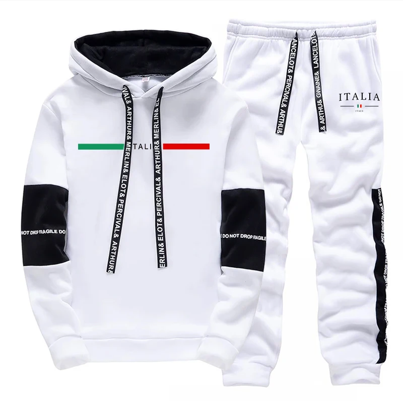 ファッションメンズトラックスーツプリントカジュアルスウェット - Men'S Fashion Hoodies のレビューと価格
