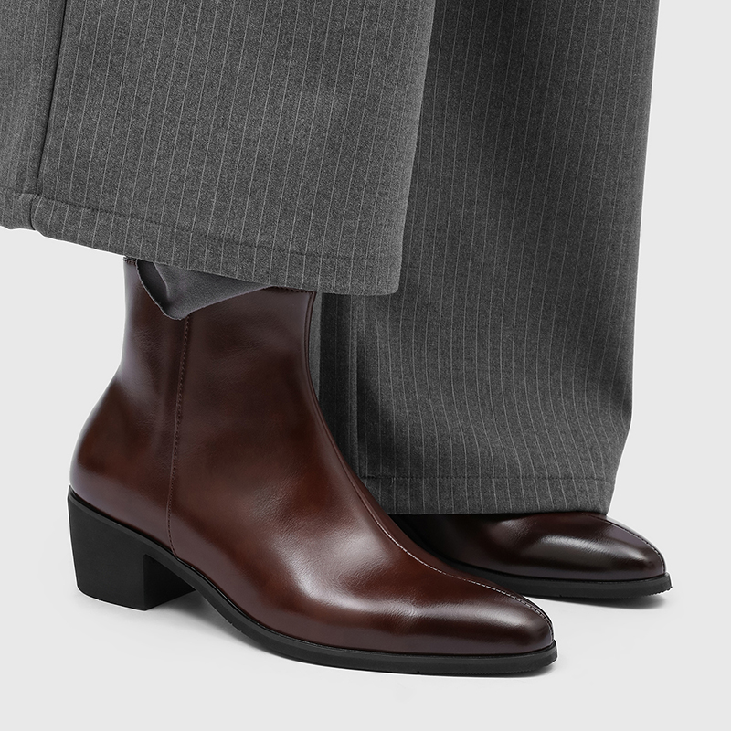 男性用シンプルでおしゃれなハイヒール、ポインテッドトゥ、サイ - Men'S Fashion For 30 Year Olds のレビューと価格