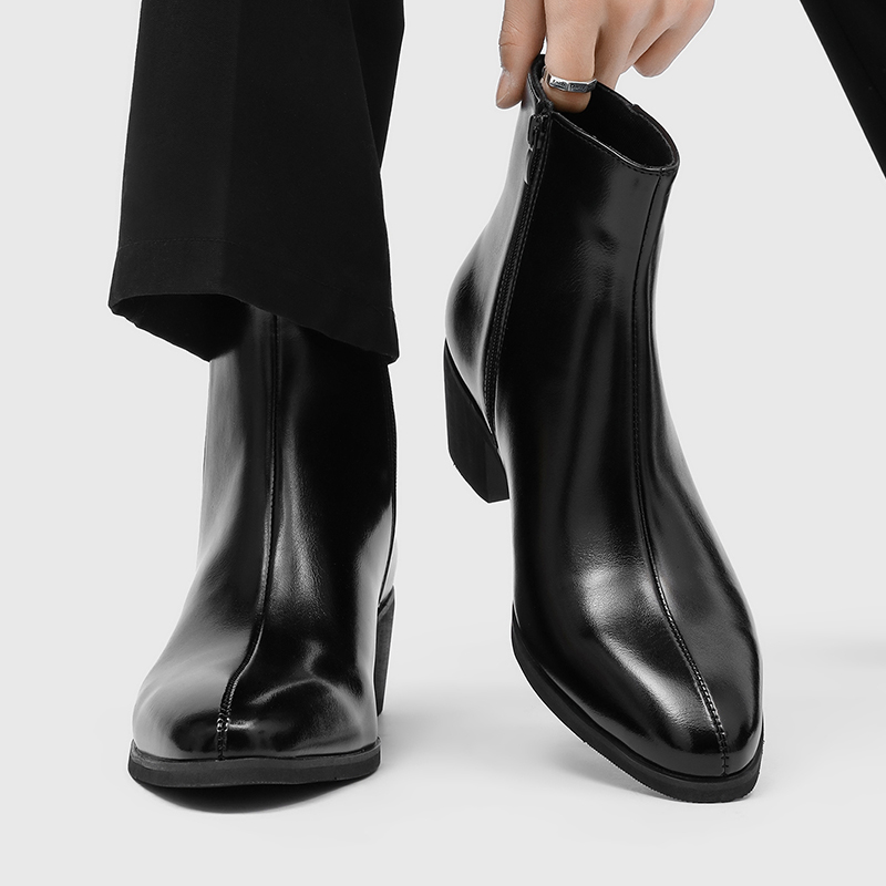 男性用シンプルでおしゃれなハイヒール、ポインテッドトゥ、サイ - Men'S Fashion For 30 Year Olds のレビューと価格