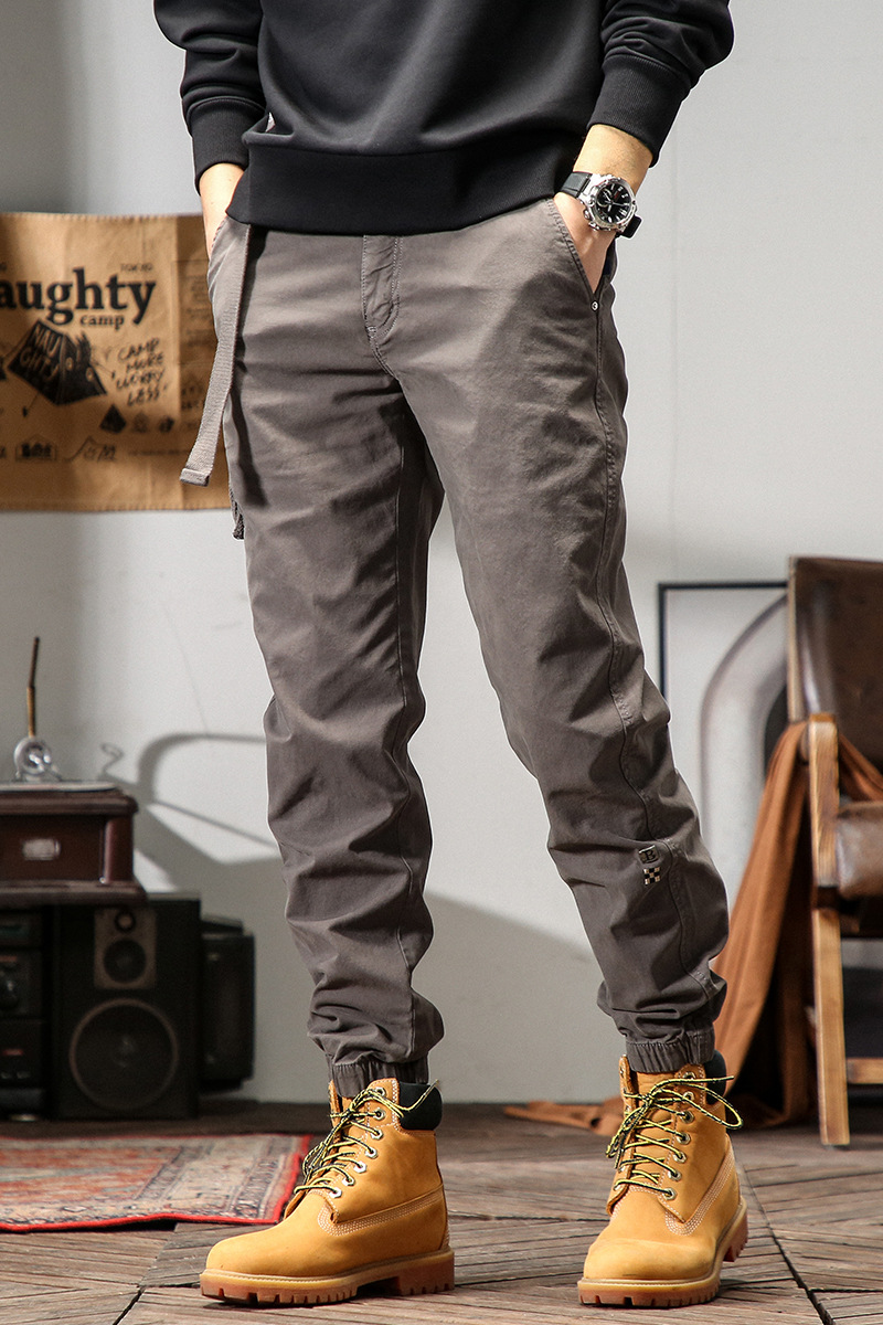 アメリカンスタイルの新しいファッションメンズプラスサイズ無地 - Cargo Jogger Pants のレビューと価格