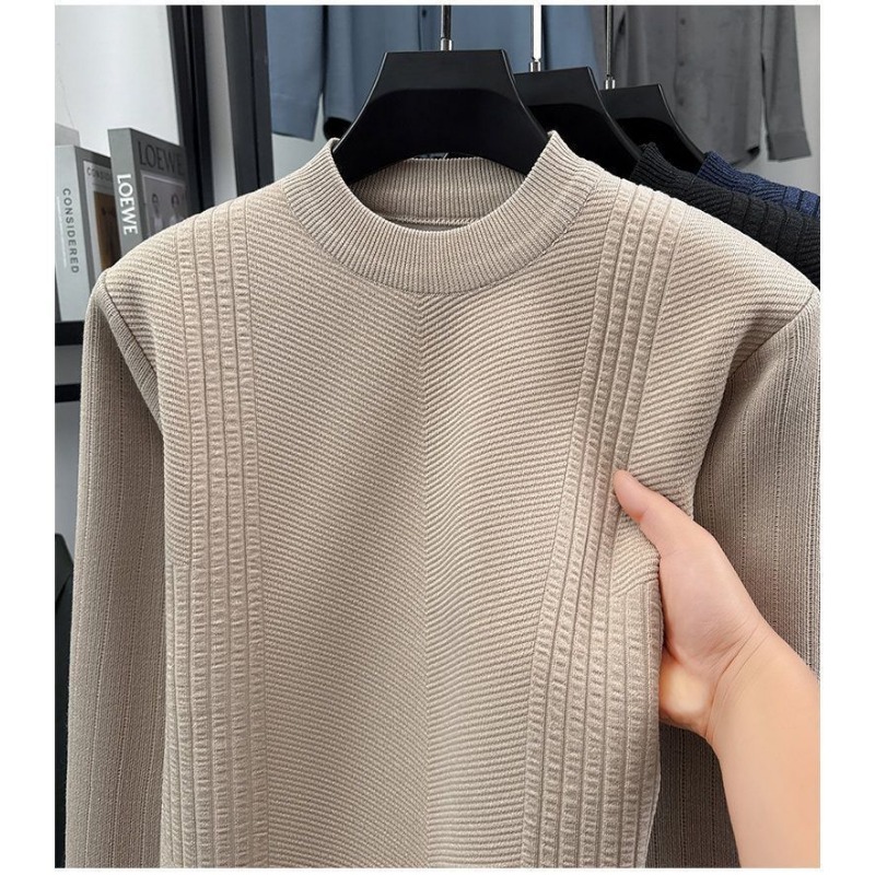 メンズ冬用ハーフタートルネックセーター 厚手で暖かく快適な柔 - Turtleneck Sweater Men のレビューと価格