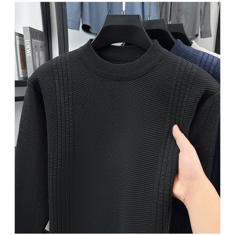 メンズ冬用ハーフタートルネックセーター 厚手で暖かく快適な柔 - Turtleneck Sweater Men のレビューと価格