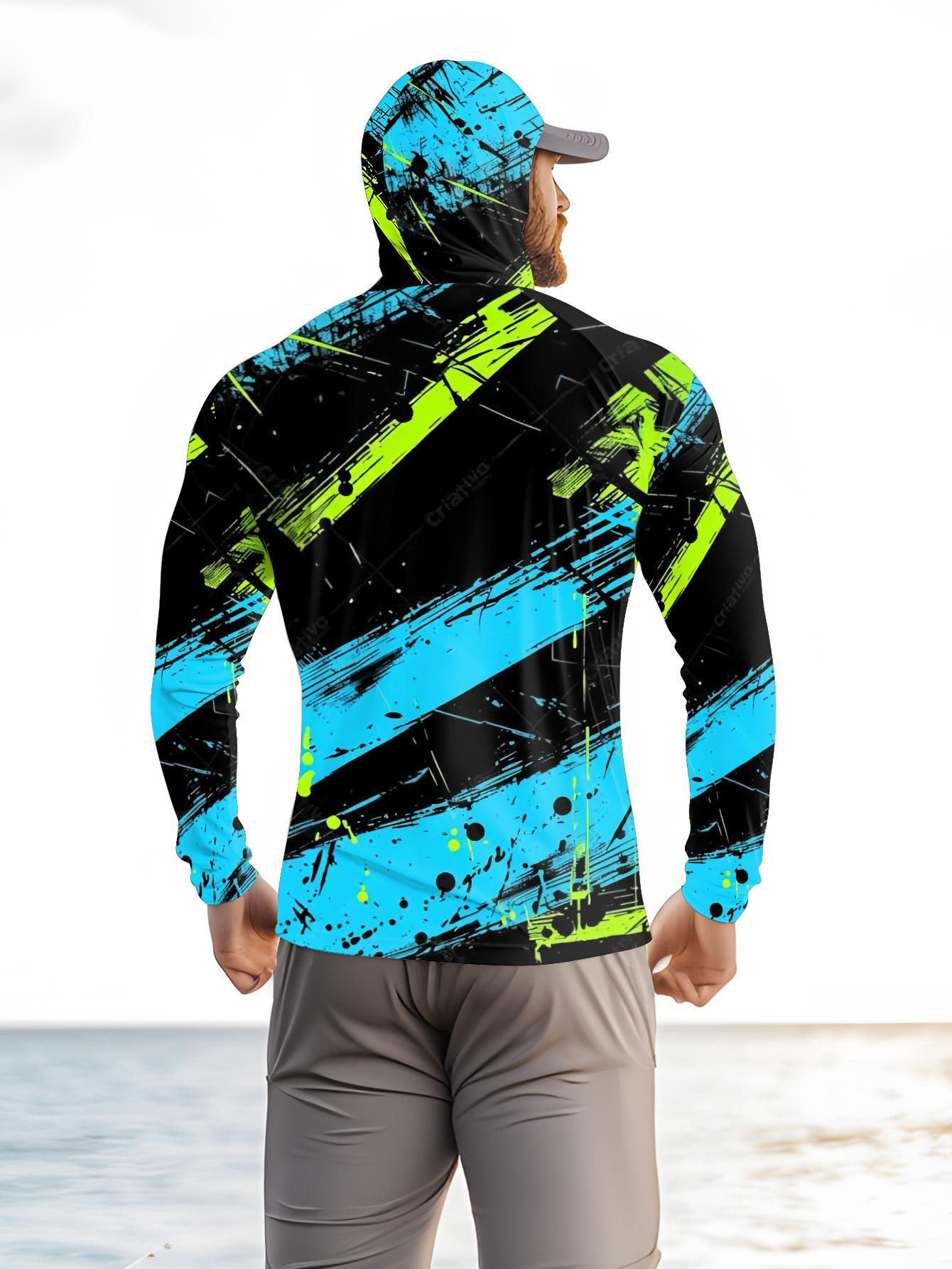 釣り用フーディー メンズ 長袖 速乾性 通気性 UVカット  - Men'S Fashion For Summer のレビューと価格
