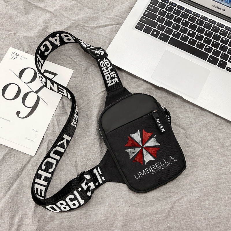 バイオハザードスポーツチェストバッグ男性小型携帯電話アニメメ - Crossbody Bag Men のレビューと価格