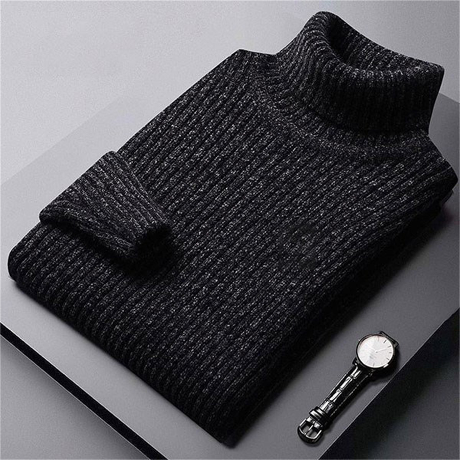 2026年新作 メンズ 厚手 暖かいセーター 冬 ニット タ - Turtleneck Sweater Men のレビューと価格
