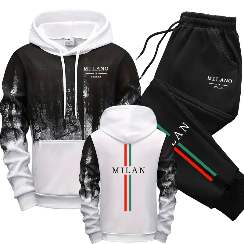秋冬トラックスーツ イタリアファッション フード付きスウェッ - Men'S Fashion Hoodies のレビューと価格