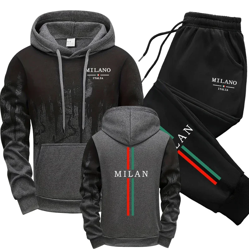 秋冬トラックスーツ イタリアファッション フード付きスウェッ - Men'S Fashion Hoodies のレビューと価格