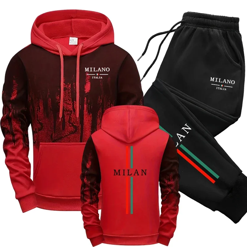 秋冬トラックスーツ イタリアファッション フード付きスウェッ - Men'S Fashion Hoodies のレビューと価格