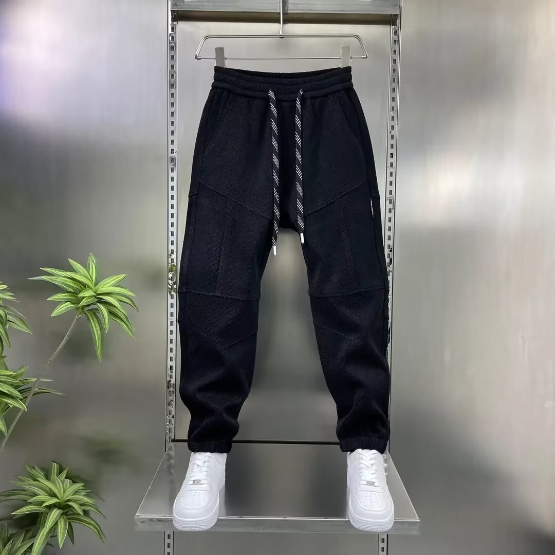 2026年新作メンズカジュアルスウェットパンツ 韓国ハイスト - Mens Fashion Dark Grey Pants のレビューと価格
