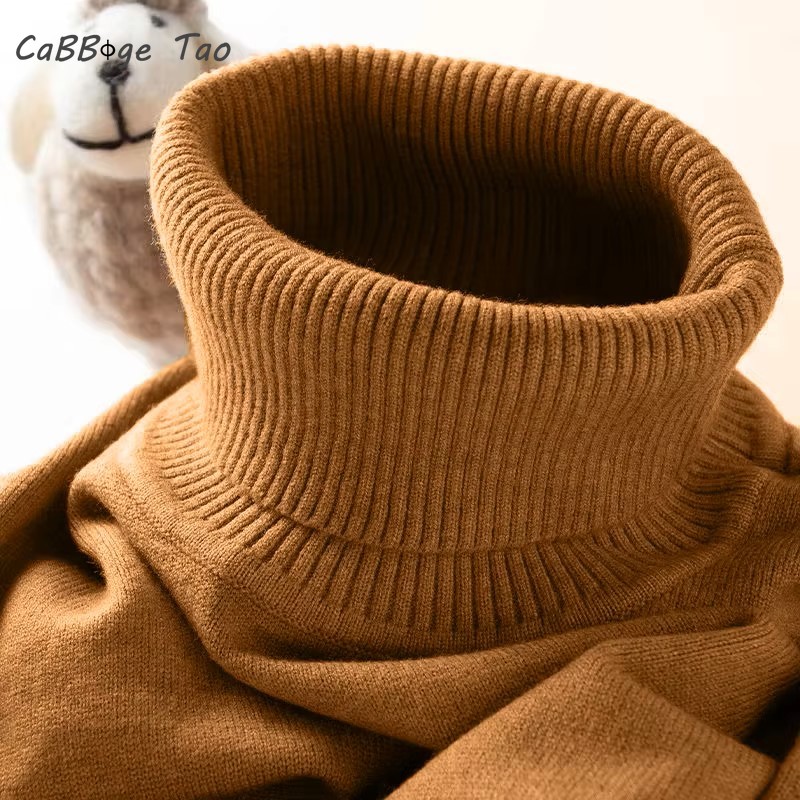 メンズスリムニットタートルネックセーター,カジュアルセーター - Turtleneck Sweater Men のレビューと価格