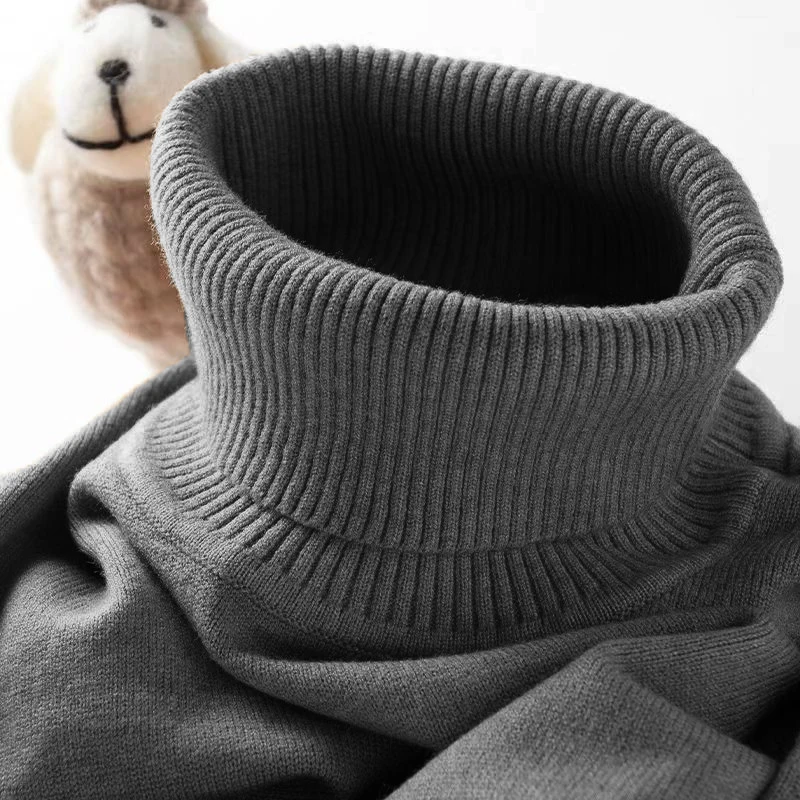 メンズスリムニットタートルネックセーター,カジュアルセーター - Turtleneck Sweater Men のレビューと価格