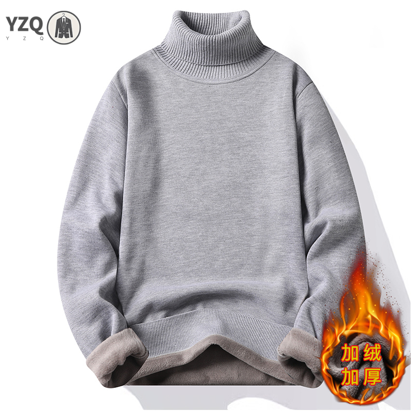 スウェットウェアメンズ抗ピリング高品質ニットタートルネックセ - Turtleneck Sweater Men のレビューと価格