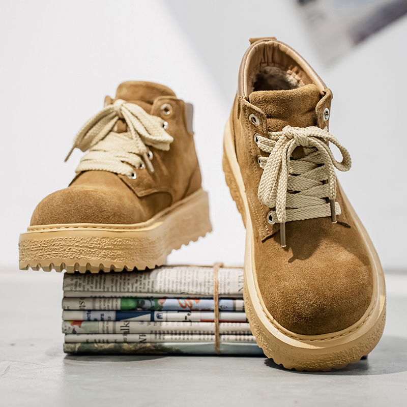 メンズ高級スエード乗馬ブーツ アウトドアカジュアルレザーブー - Men'S Fashion For 30 Year Olds のレビューと価格