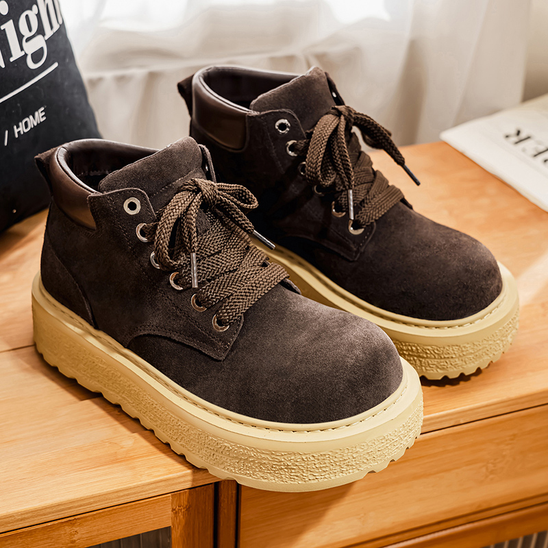 メンズ高級スエード乗馬ブーツ アウトドアカジュアルレザーブー - Men'S Fashion For 30 Year Olds のレビューと価格