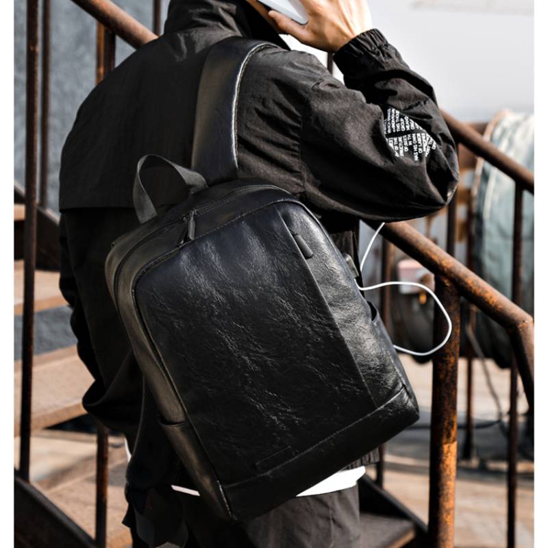男性ファッショナブルなバックパック PU レザーサッチェルブ - Mens Fashion Blog のレビューと価格
