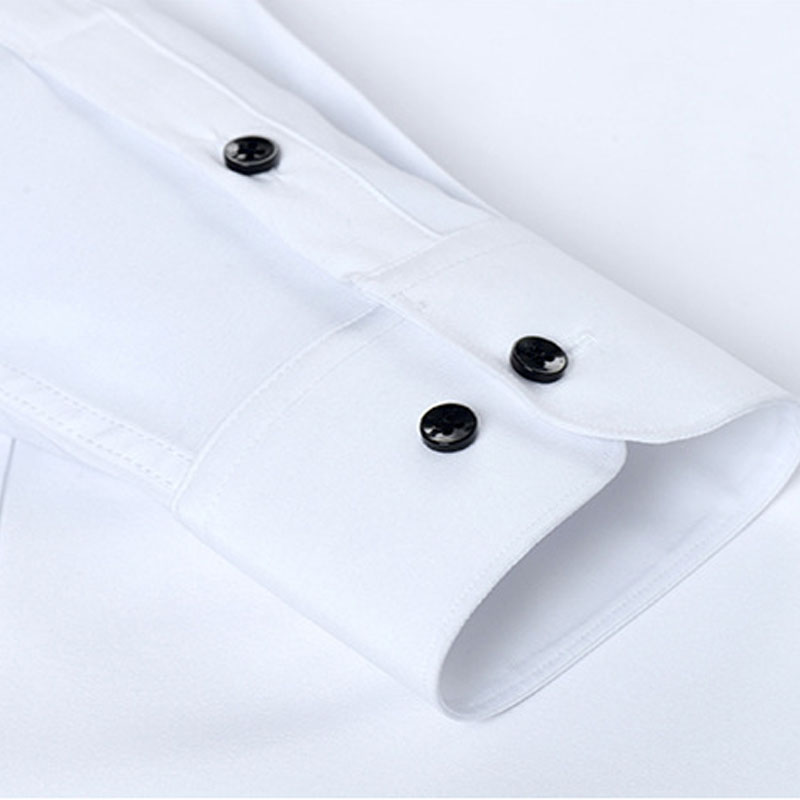 わずかな伸縮性メンズ長袖ビジネスカジュアルシャツ無地スリム非 - Dress Shirt Non-Iron のレビューと価格
