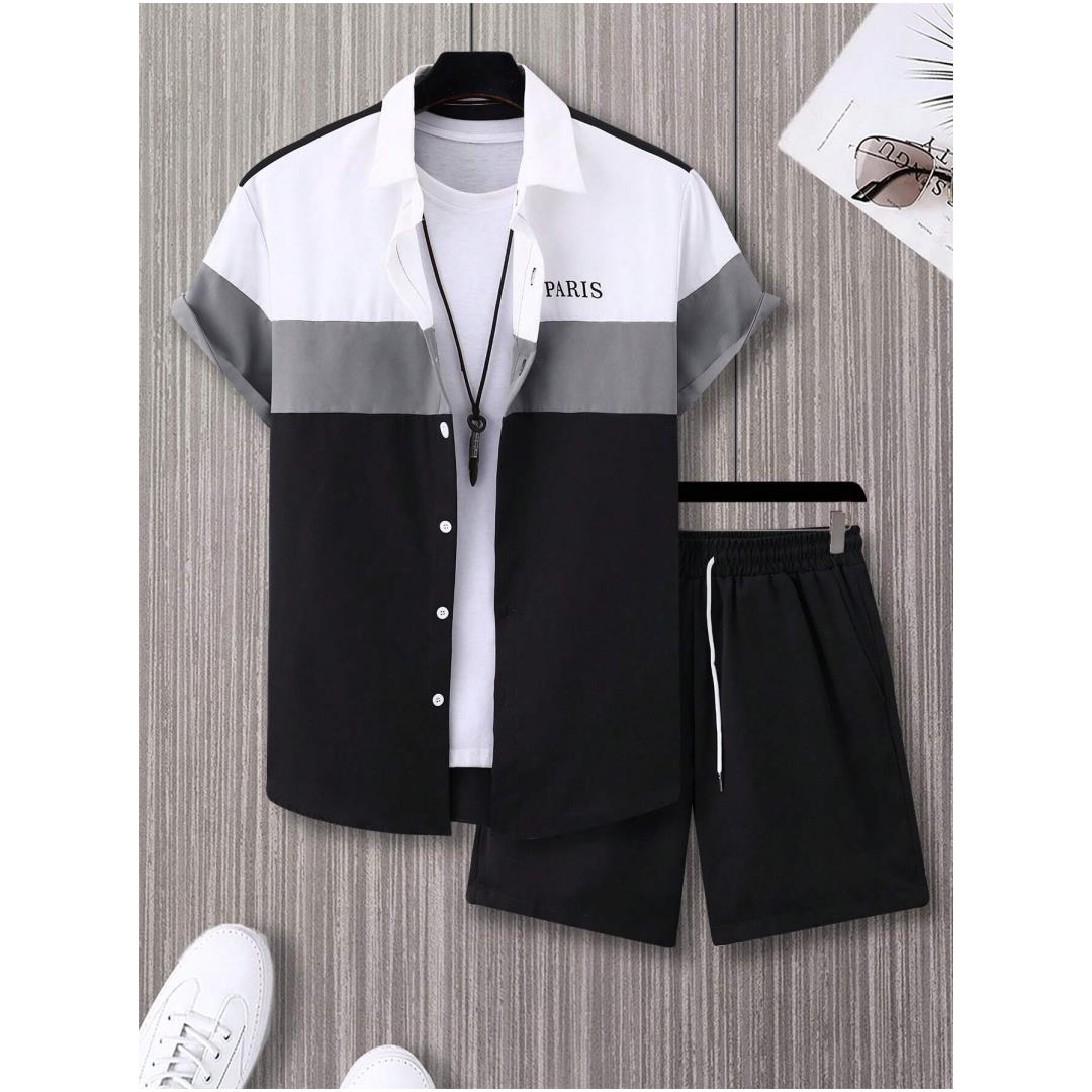 メンズファッションスーツ 青と白のパッチワークカラー シング - Mens Fashion Ideas のレビューと価格