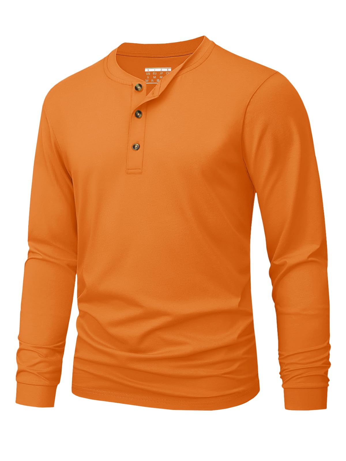 メンズヘンリー Tシャツシンプルな無地プリント長袖 Tシャツ - Mens Fashion Ideas のレビューと価格