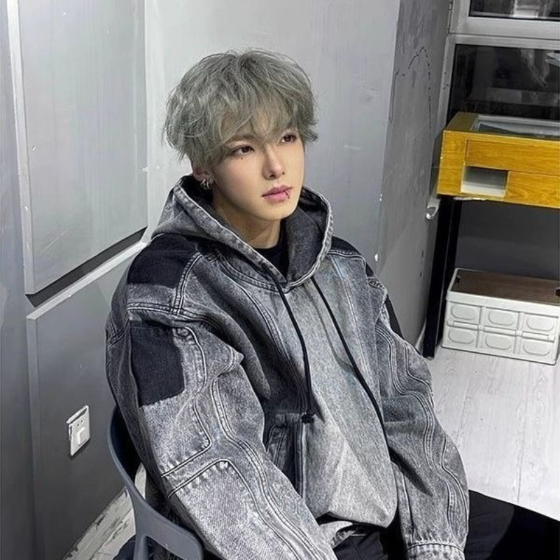 メンズ＆レディース、春・秋向け、ウォッシュ加工のパッチワーク - Denim Jacket Vintage のレビューと価格