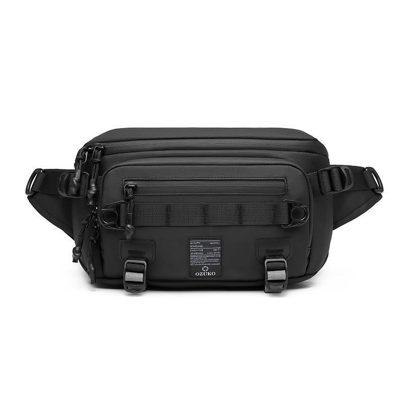 男性用ウエストバッグ防水アウトドアチェストパックマルチポケッ - Crossbody Bag Men のレビューと価格