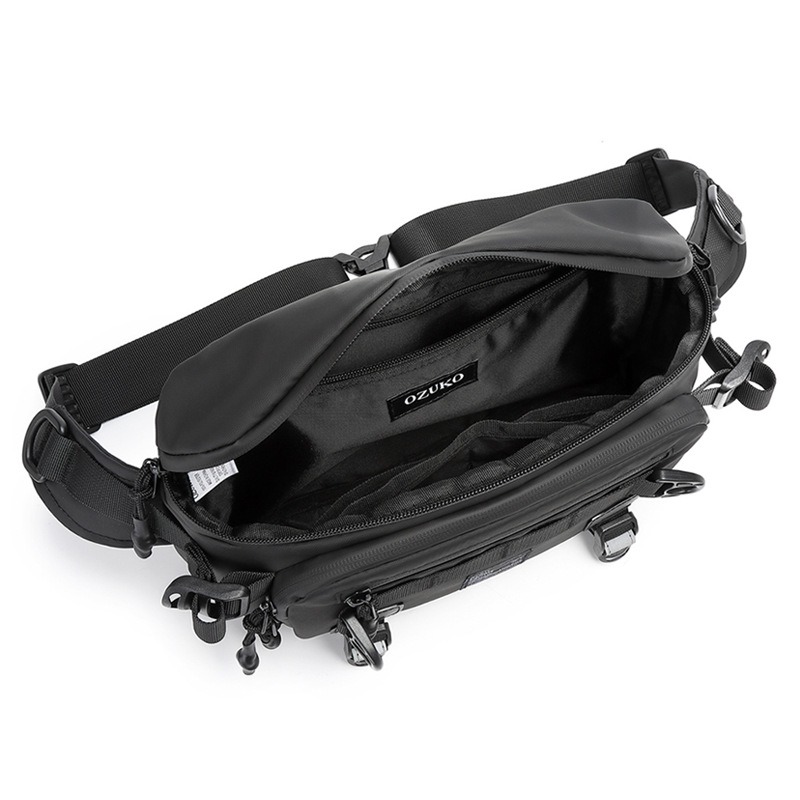 男性用ウエストバッグ防水アウトドアチェストパックマルチポケッ - Crossbody Bag Men のレビューと価格