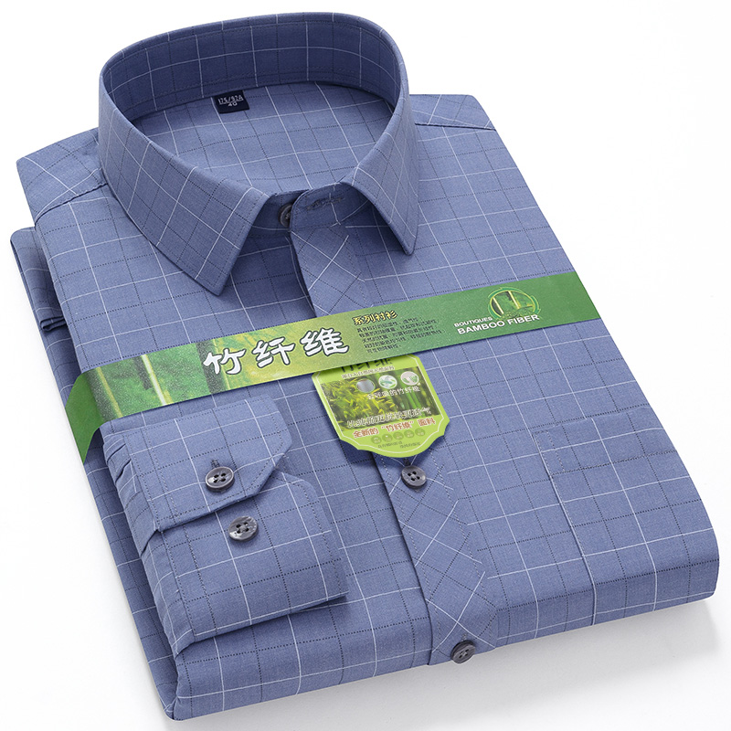 大サイズ 7XL-6XL-5XL メンズ竹繊維シャツ高品質新 - Dress Shirt Non-Iron のレビューと価格
